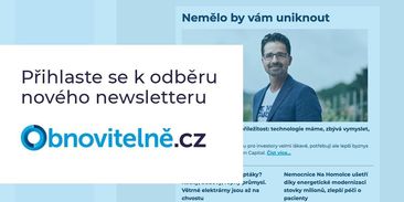 Nenechte si ujít: spustili jsme nový newsletter Obnovitelně.cz