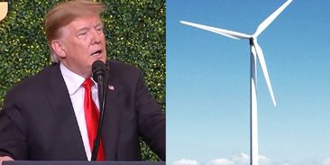Donald Trump tvrdí, že větrné mlýny způsobují rakovinu